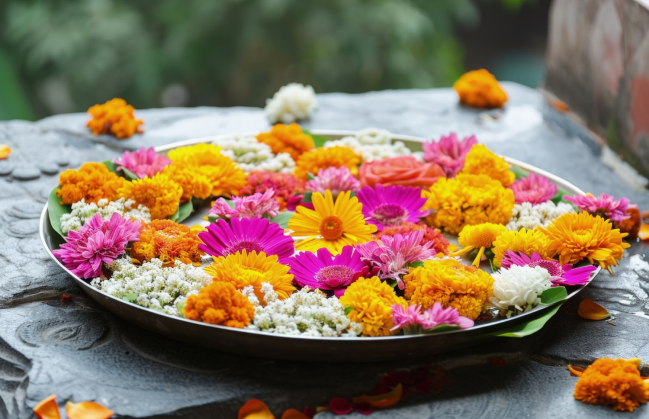pooja flowers